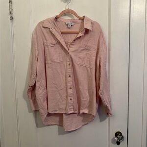 Pink Button-Up Shirt